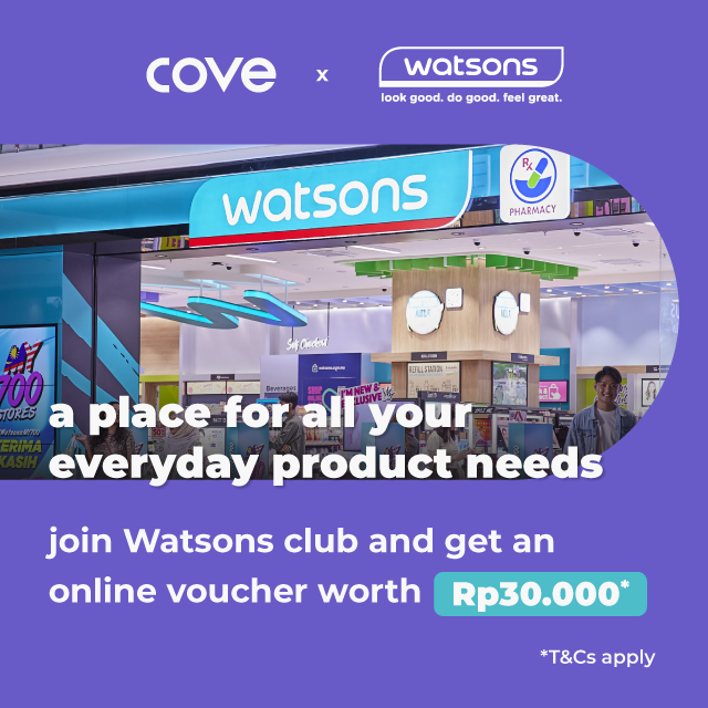 Enjoy a 30k online voucher at Watsons
